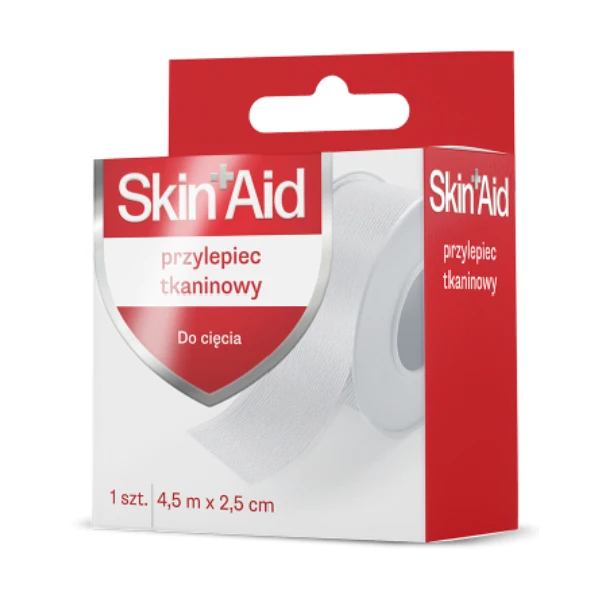 Skin Aid Przylepiec tkaninowy, 4,5 m x 2,5 cm