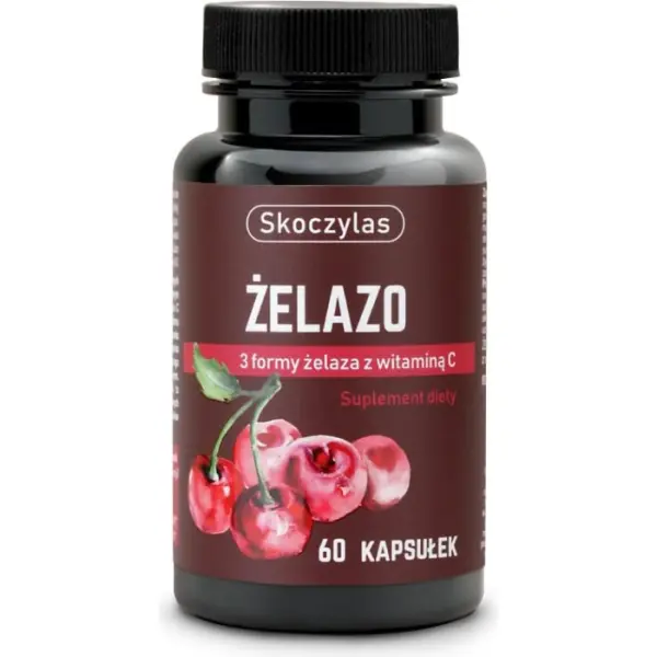 Skoczylas Żelazo 3 formy z witaminą C 60 kapsułek