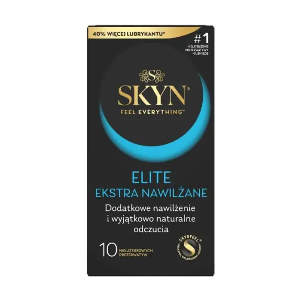 SKYN Elite Ekstra prezerwatywy nawilżane, 10 sztuk