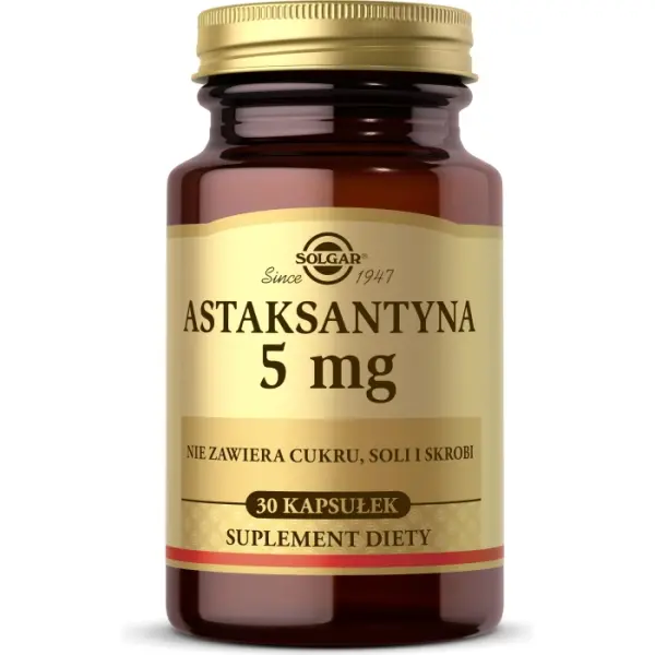 SOLGAR Astaksantyna 5mg 30 kapsułek