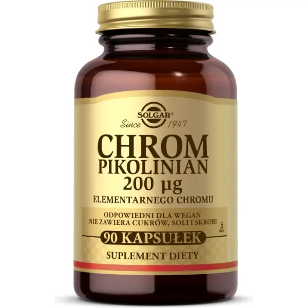 SOLGAR Chrom pikolinian 90 kapsułek