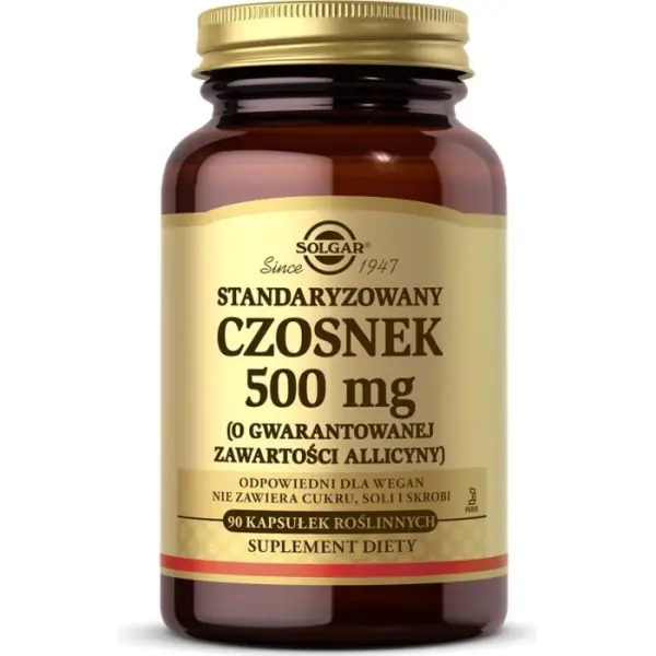 SOLGAR Czosnek standaryzowany 500 mg 90 kapsułek