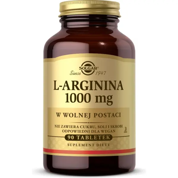 SOLGAR L-arginina 1000 mg 90 tabletek
