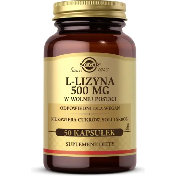 SOLGAR L-Lizyna 50 kapsułek