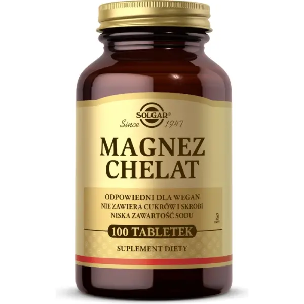 SOLGAR Magnez chelat 100 tabletek