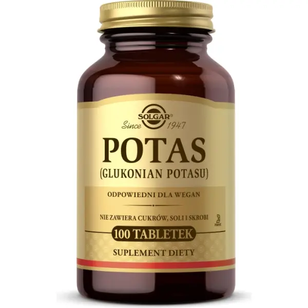 SOLGAR Potas 100 tabletek