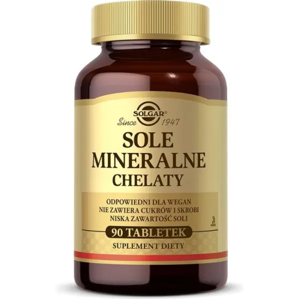 SOLGAR Sole mineralne 90 tabletek
