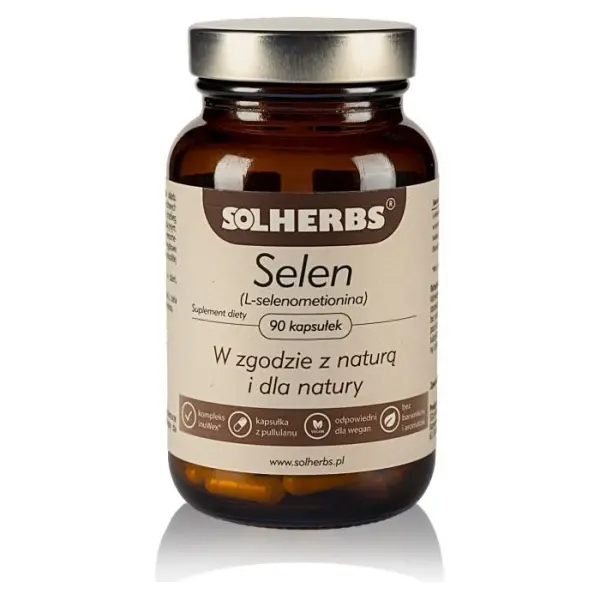 SOLHERBS Selen L-selenometionin 90 kapsułek