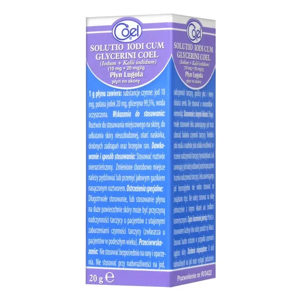 Solutio Iodi Cum Glycerini, Płyn Lugola, 20g