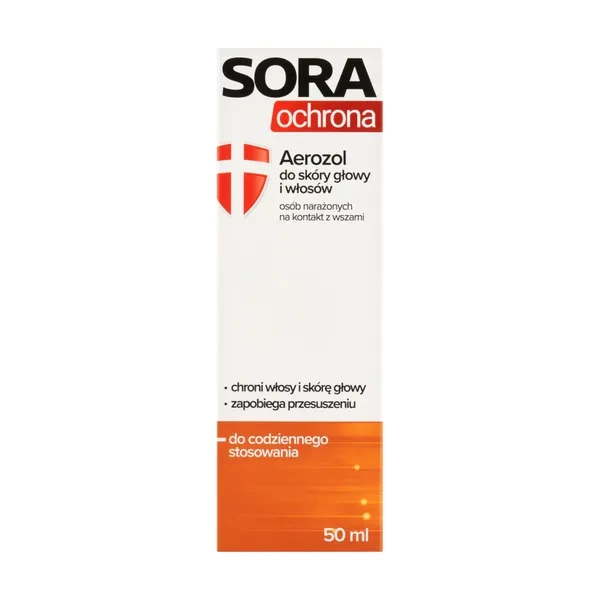Sora Ochrona Aerozol do skóry głowy i włosów, 50ml
