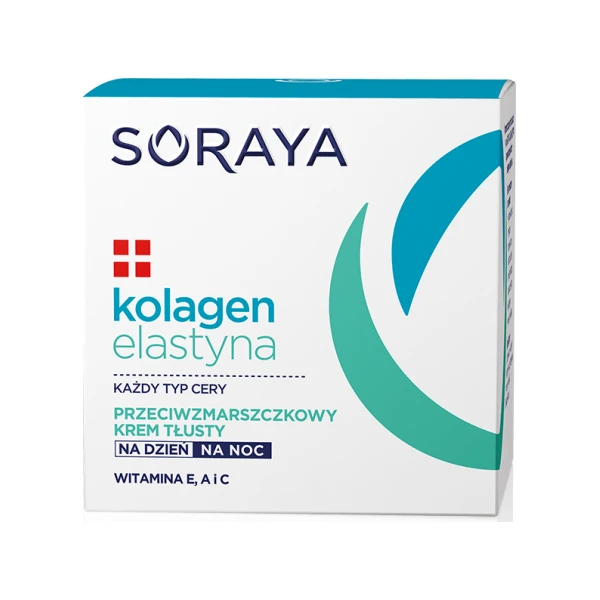 SORAYA Kolagen+Elastyna Przeciwzmarszczkowy krem tłusty dzień/noc, 50 ml