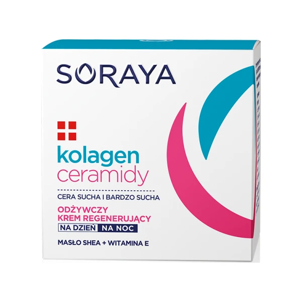 SORAYA Odżywczy krem regenerujący dzień/noc kolagen + ceramidy, 50 ml