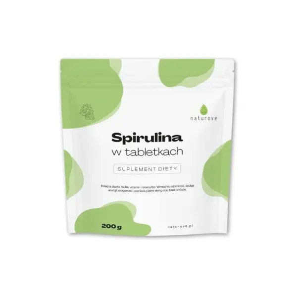 Spirulina w tabletkach naturove, 200 g