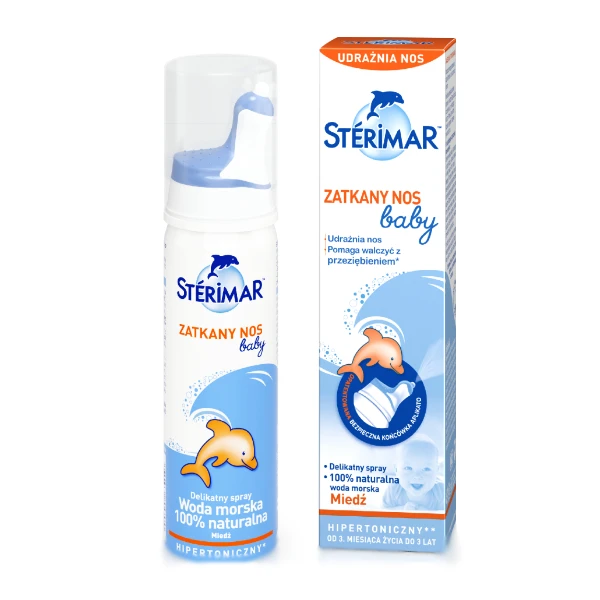 Sterimar Zatkany Nos Baby spray do nosa dla dzieci, 50 ml
