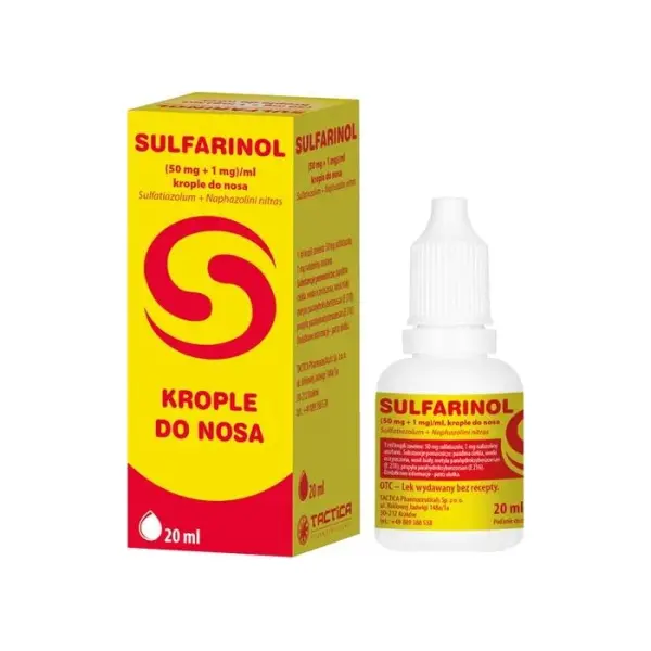 Sulfarinol krople do nosa, 20ml