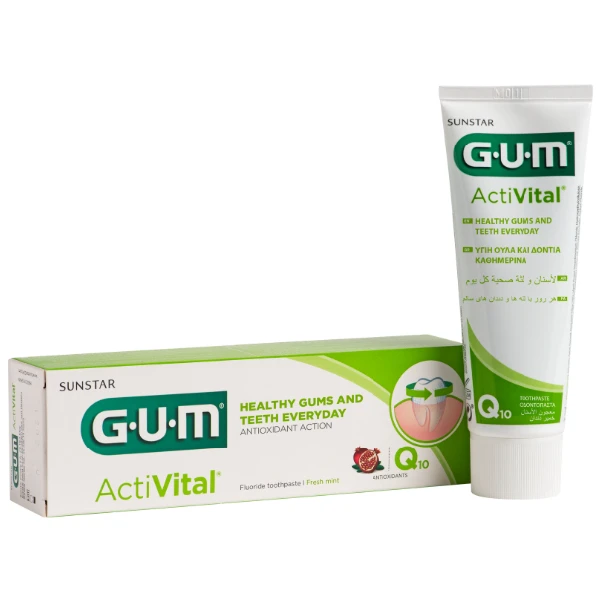 Sunstar Gum Activital Pasta do mycia zębów koenzym Q10, 75 ml
