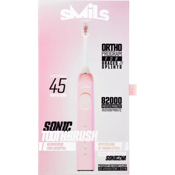 Szczoteczka soniczna VITAMMY SMILS Powder Pink