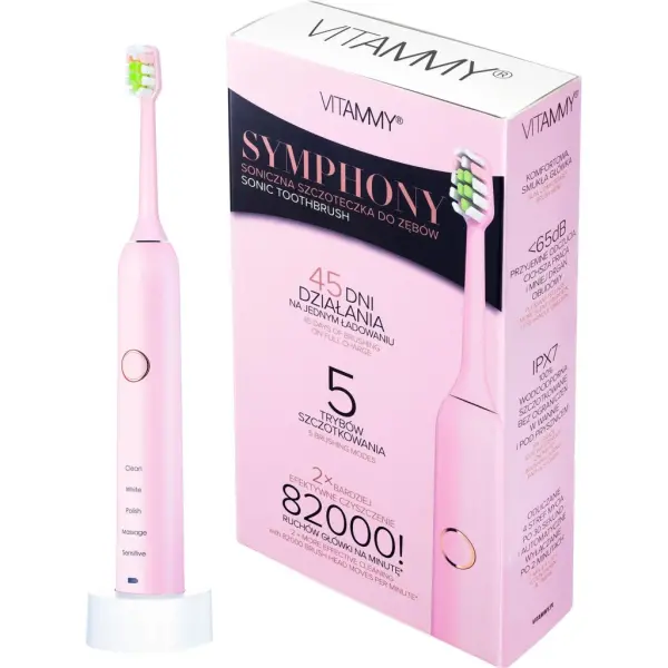 Szczoteczka soniczna VITAMMY SYMPHONY różowa
