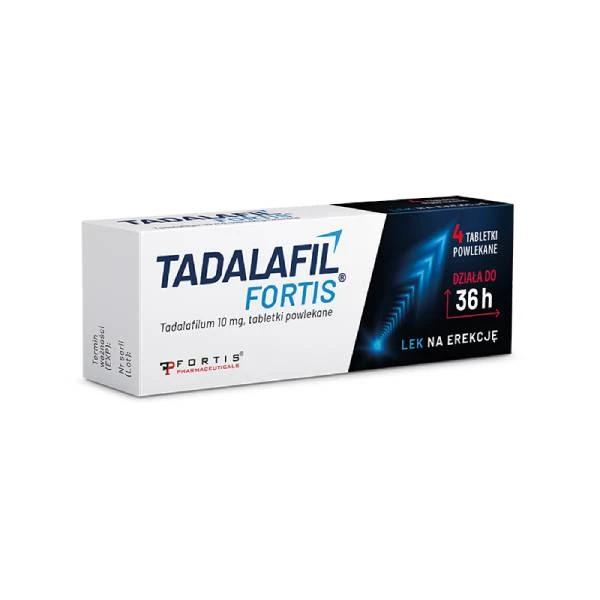 Tadalafil Fortis 10 mg, 4 tabletki