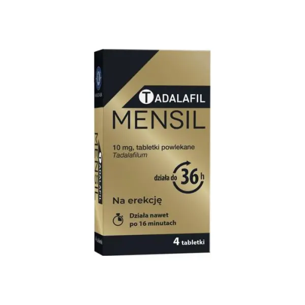 TADALAFIL Mensil 10 mg, 4 tabletki