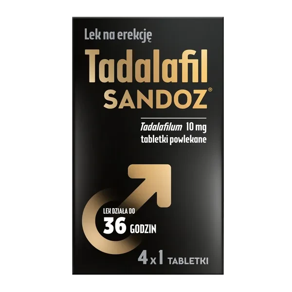 Tadalafil Sandoz 10mg, 4 tabl.