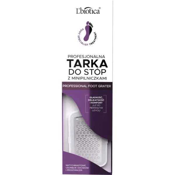 Tarka do stóp z mini pilniczkiem L'Biotica