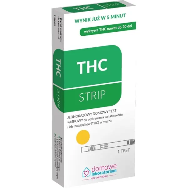 THC Strip do wykrywania thc w moczu 1 TEST