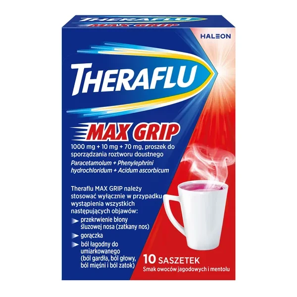 Theraflu Max Grip, 10 saszetek