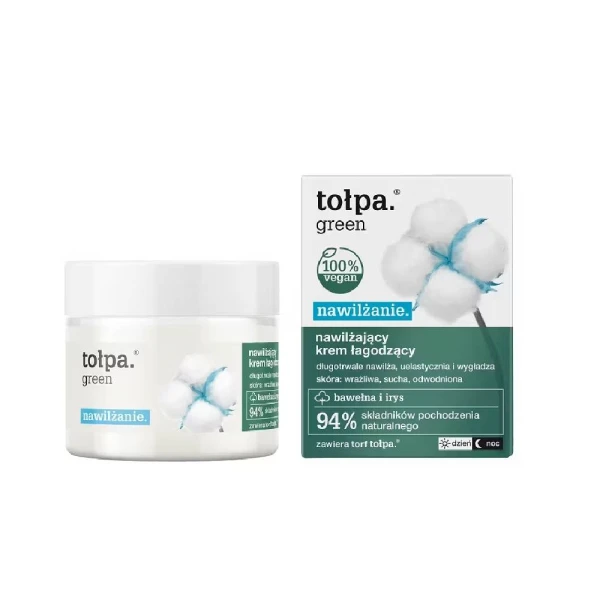TOŁPA green nawilżanie Krem nawilżająco łagodzący, 50 ml