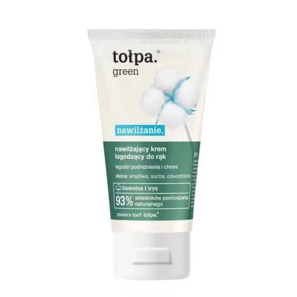 TOŁPA green nawilżanie nawilżający krem łagodzący do rąk, 75 ml
