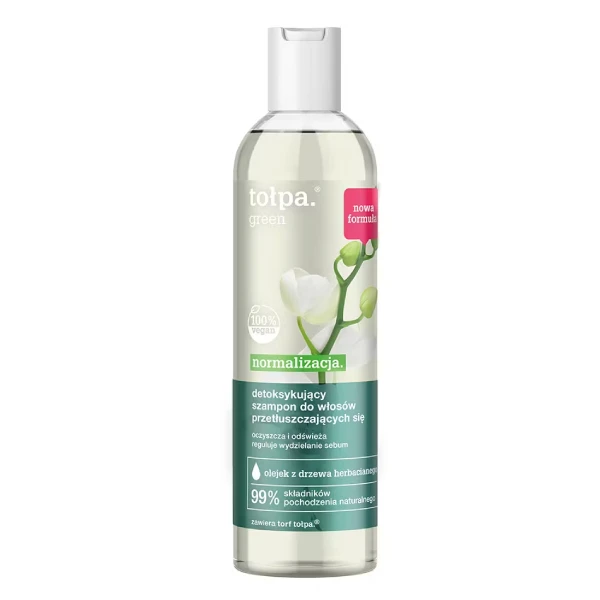 Tołpa Green Normalizacja Detoksykujący Szampon do włosów przetłuszczających się, 300 ml