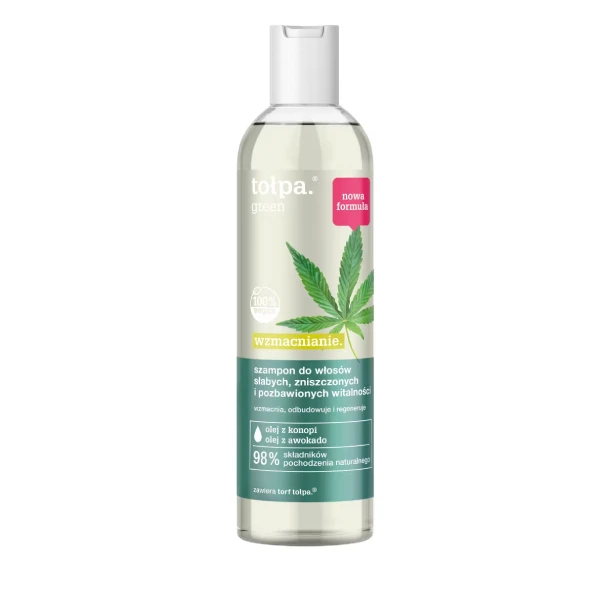 TOŁPA GREEN Wzmacnianie Szampon do włosów słabych i zniszczonych, 300ml