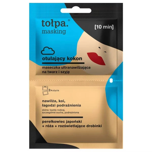 TOŁPA maseczka ultranawilżająca na twarz i szyję, 2x5 ml