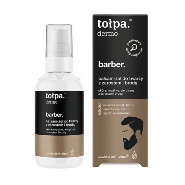 TOŁPA Men Barber Balsam-żel do twarzy z zarostem i brodą, 75 ml