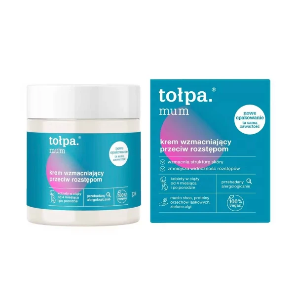 TOŁPA Mum Krem przeciw rozstępom wzmacniający, 250 ml