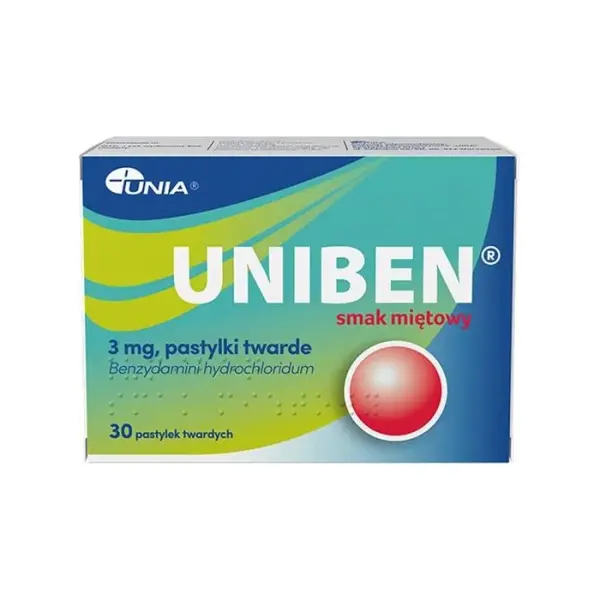 UNIBEN smak miętowy, 30 pastylek