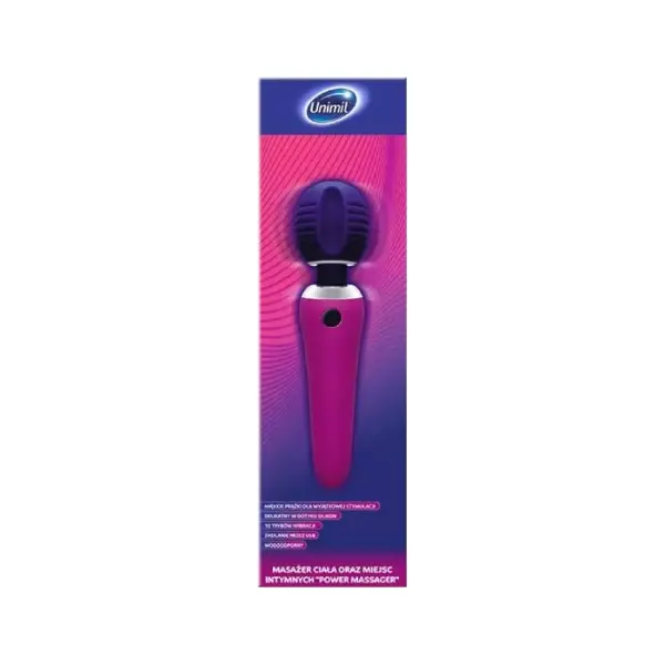 UNIMIL Vibrating Power Massage masażer do ciała i okolic intymnych, 1 sztuka