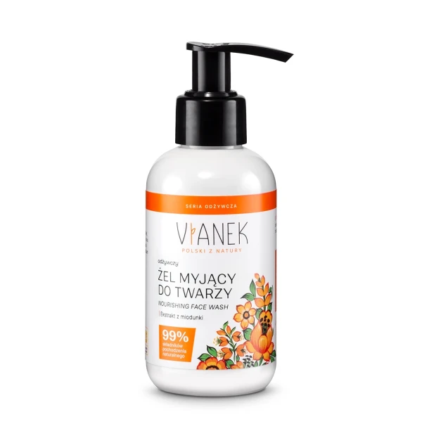 Vianek Żel myjący do twarzy odżywczy, 150 ml