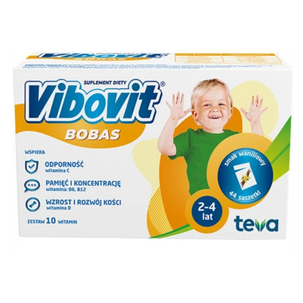 Vibovit Bobas o smaku waniliowym, 44 sasz.