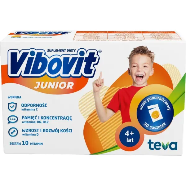 Vibovit Junior pomarańczowy 30 saszetek