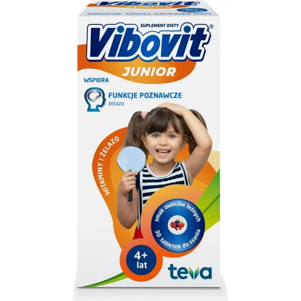 Vibovit Junior Witaminy + Żelazo 30 tabletek do ssania