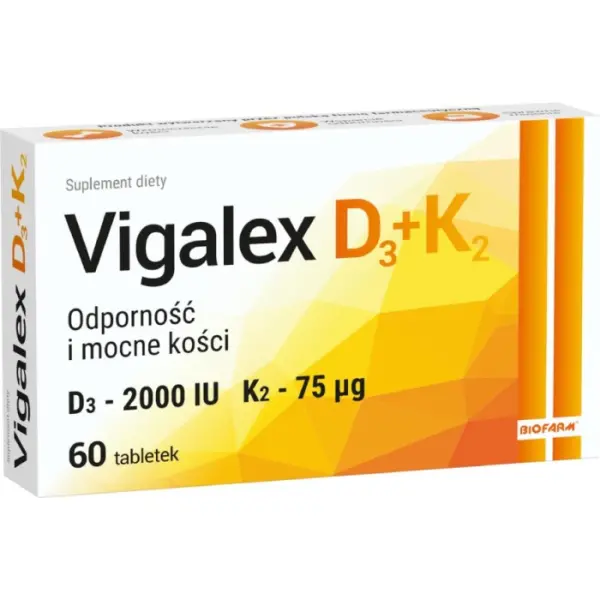 VIGALEX D3 + K2,  60 tabletek