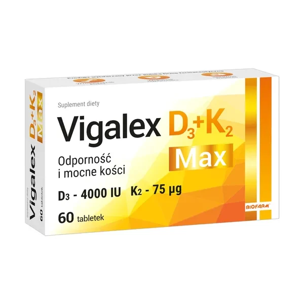 Vigalex D3 + K2 Max, 60 tabl.