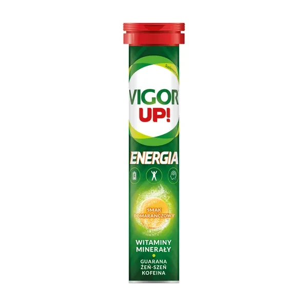 Vigor Up! Energia smak pomarańczowy, 20 tabl.