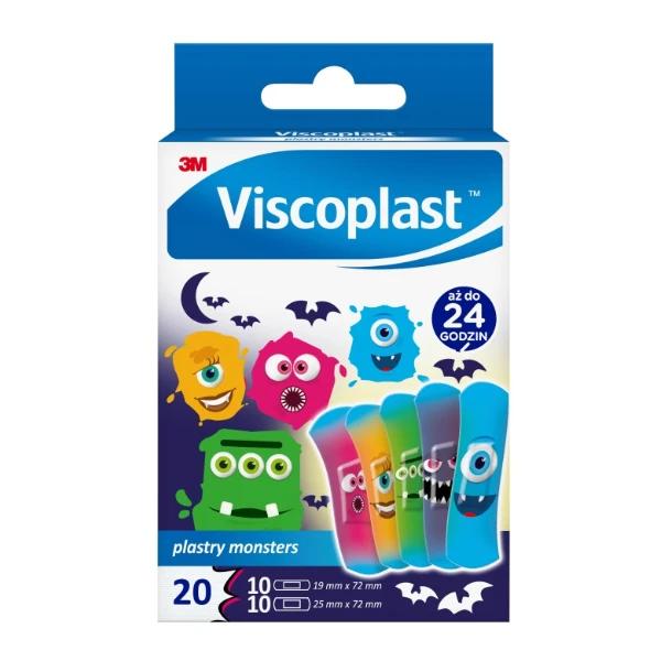 Viscoplast Cool Plastry monsters, 20 szt.