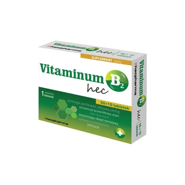 Vitaminum B2 Hec 60tabletek