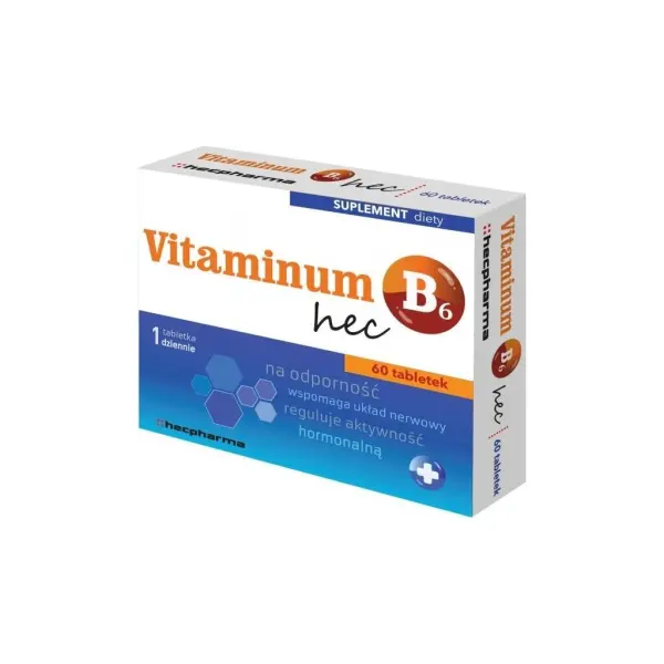 Vitaminum B6 hec tabl. 0,01g 60 tabletek