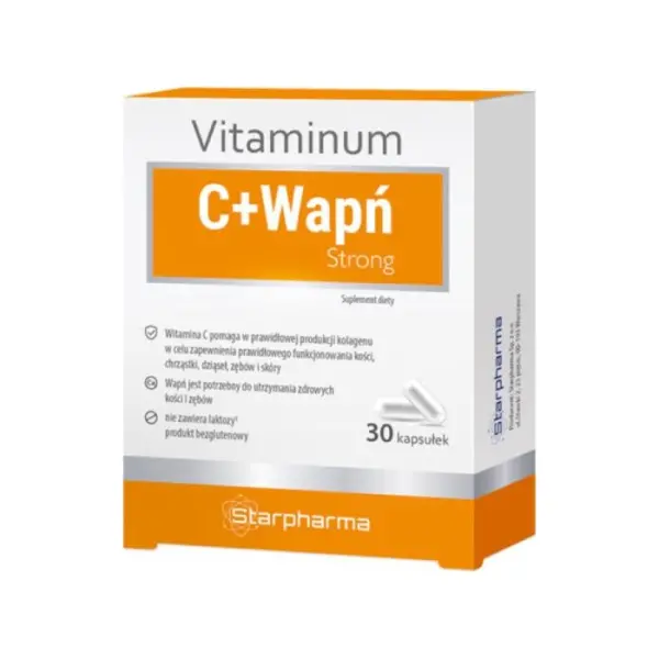 VITAMINUM C + Wapń Strong, 30 kapsułek