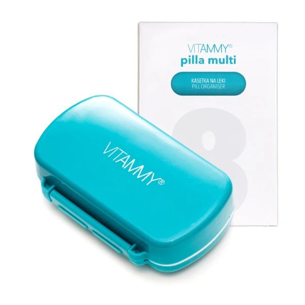 Vitammy Pilla Multi Kasetka na leki 8 przegródek różnej wielkości