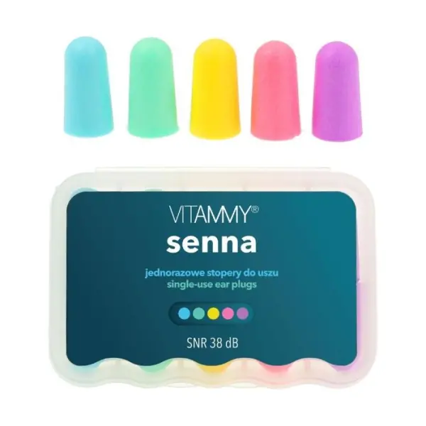 VITAMMY SENNA Stopery do uszu z pianki, 5 par